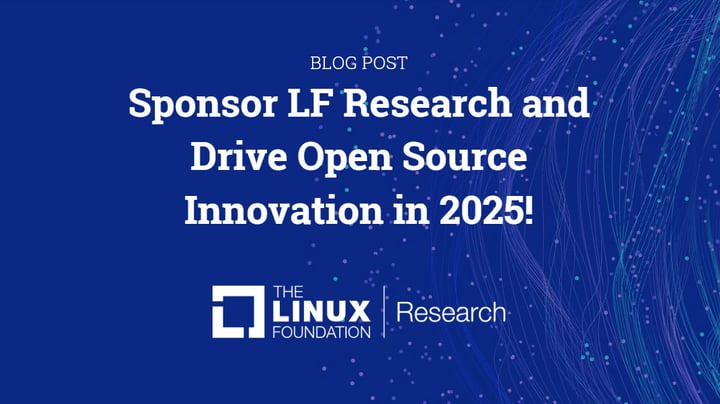 Sponsor LF Research and Drive Open Source Innovation in 2025!